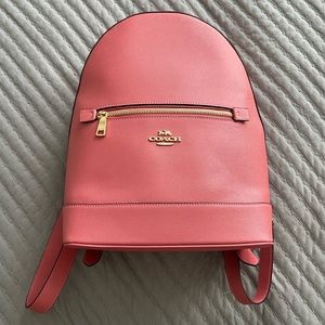 Salmon pink Coach backpack